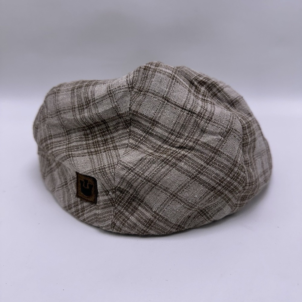 Goorin Bros Newsboy Cap 100% Linen Plaid Usa Made Size Small